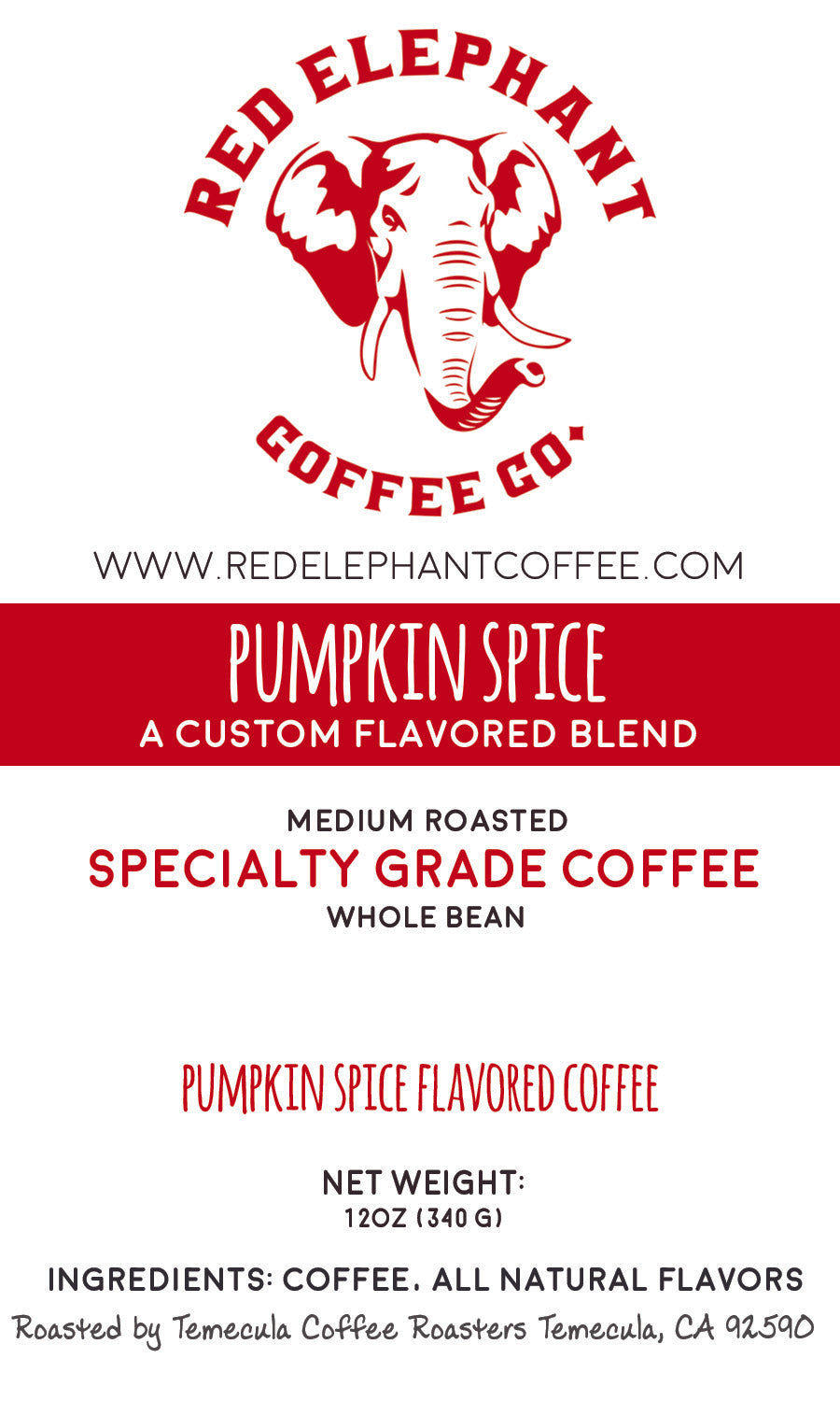 Pumpkin Spice - Red Elephant Coffee Co.